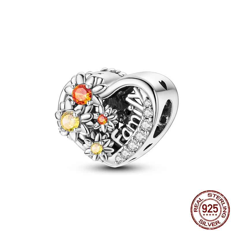 stylish sterling silver bracelet charms