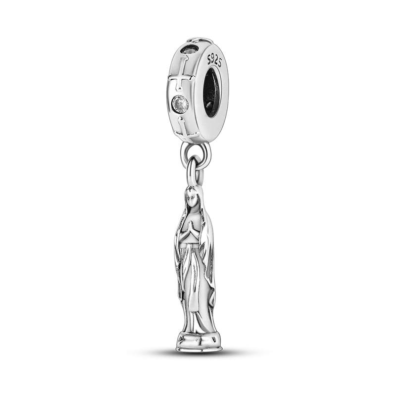 Inlaid Zircon Charm Beads 925 Sterling Silver Color Love Heart Snake Dangle Fit Original Bangle Bracelet Charms Pendant Jewelry