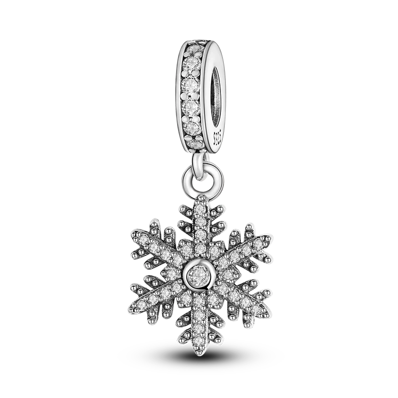 Inlaid Zircon Charm Beads 925 Sterling Silver Color Love Heart Snake Dangle Fit Original Bangle Bracelet Charms Pendant Jewelry