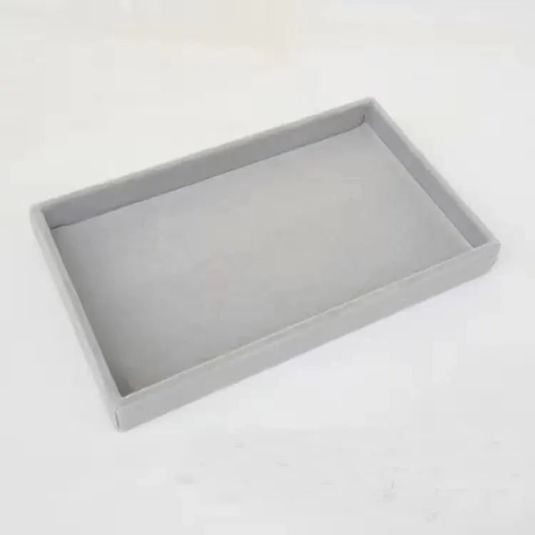 New Jewelry Organizer Velvet Jewelry Storage Tray Display Ring Bracelet Necklace Storage Box Showcase Drawer Organizer Trays