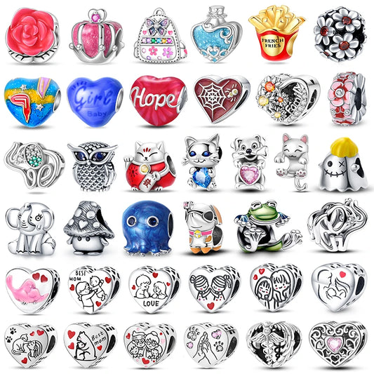 stylish sterling silver bracelet charms