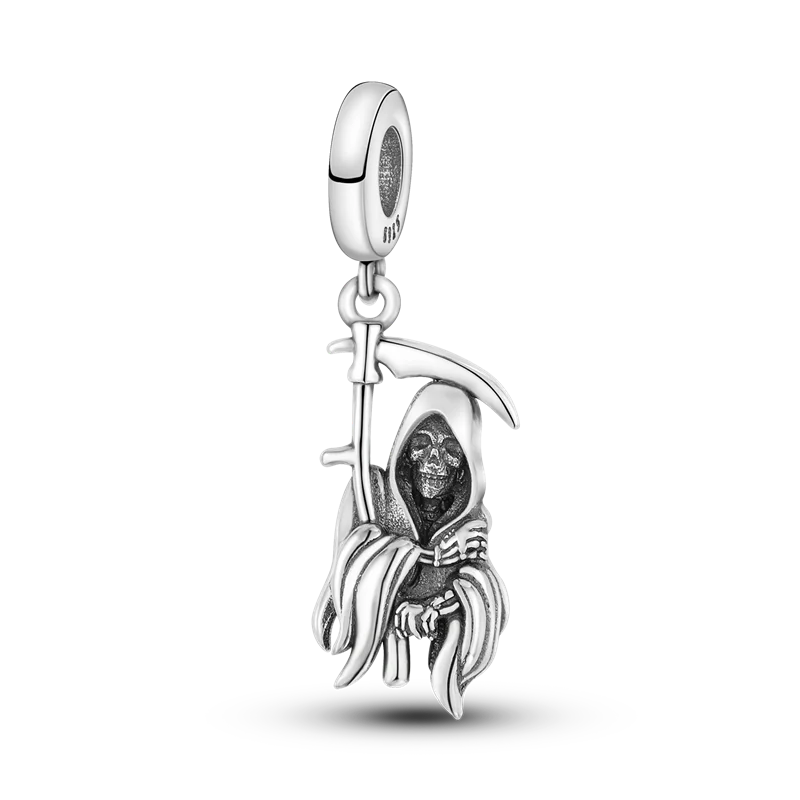 Inlaid Zircon Charm Beads 925 Sterling Silver Color Love Heart Snake Dangle Fit Original Bangle Bracelet Charms Pendant Jewelry